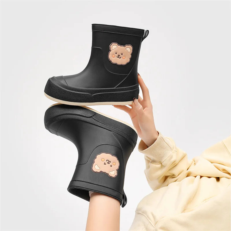 Bottes en caoutchouc imperméables pour femmes | Design ours