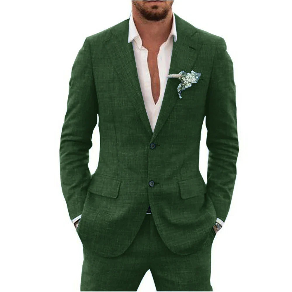 Costume d'été 2 pièces pour homme invité de mariage | Léger