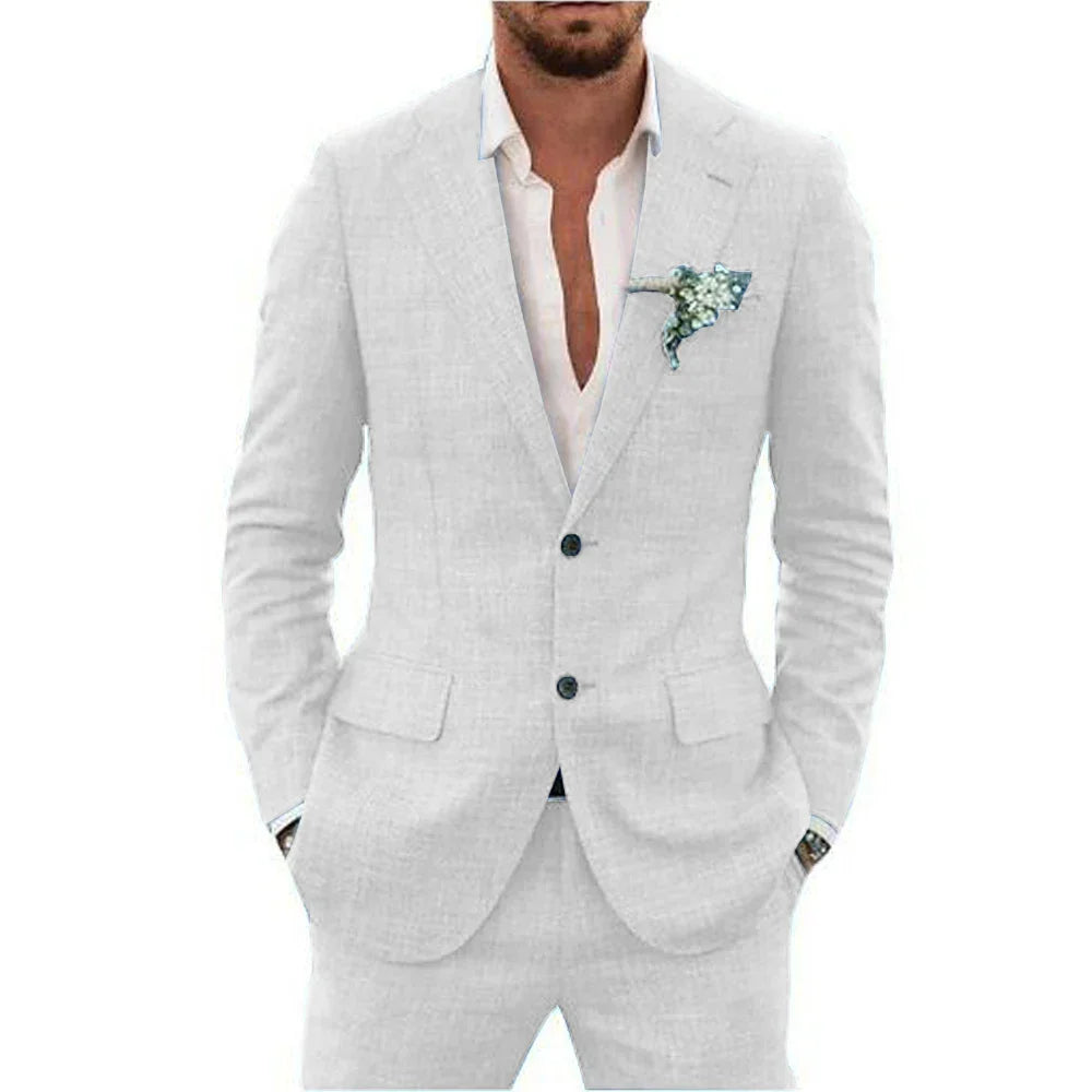 Costume d'été 2 pièces pour homme invité de mariage | Léger