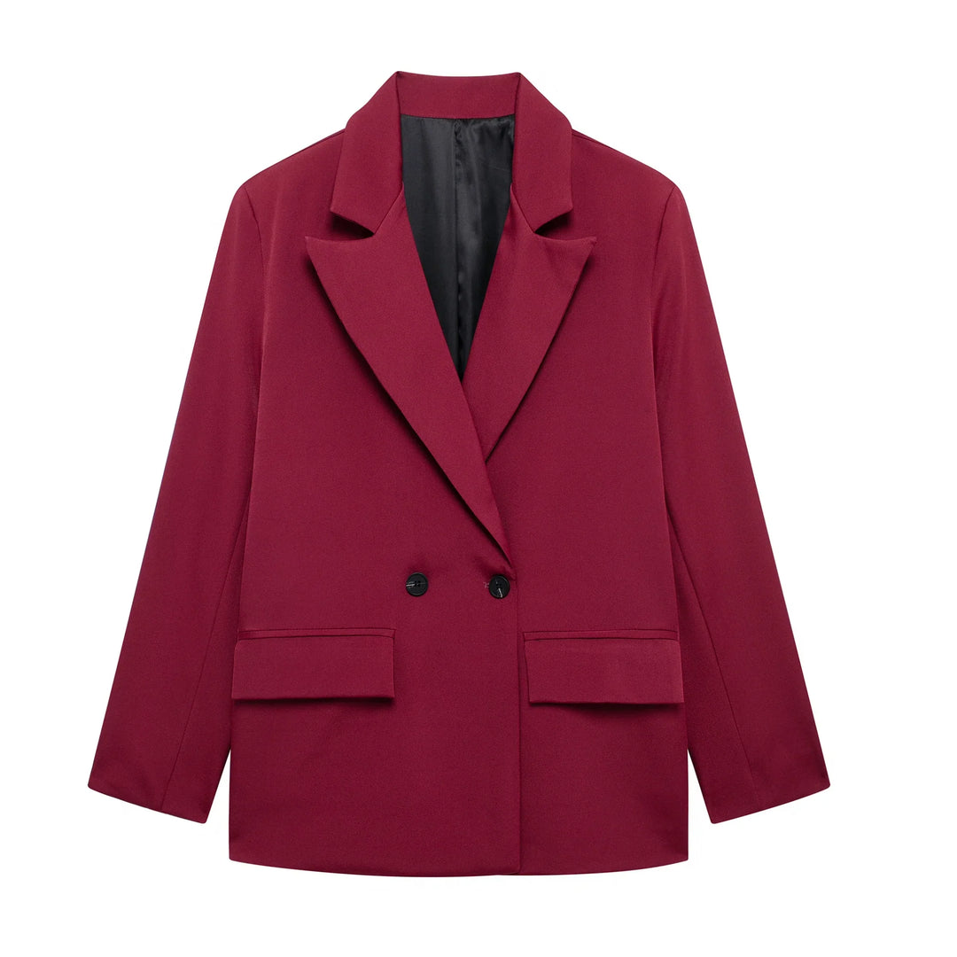 Valloré | Manteau pour femmes à double boutonnage élégant