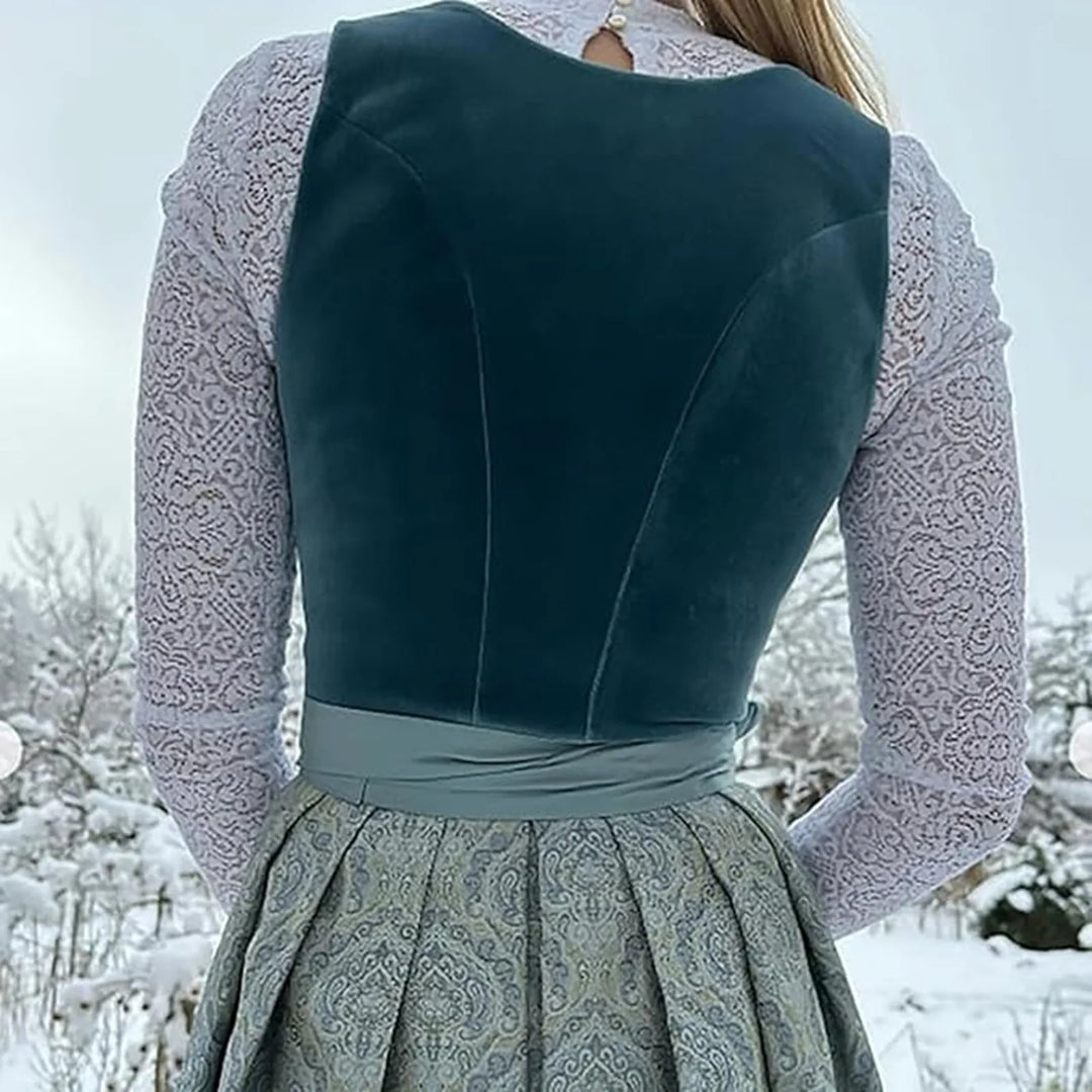 Robe Dirndl Vintage Élégante pour Femmes - Oktoberfest