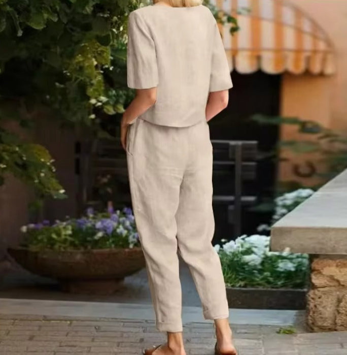 Libelle | Ensemble moderne pour femmes : pantalon et haut | Deux pièces