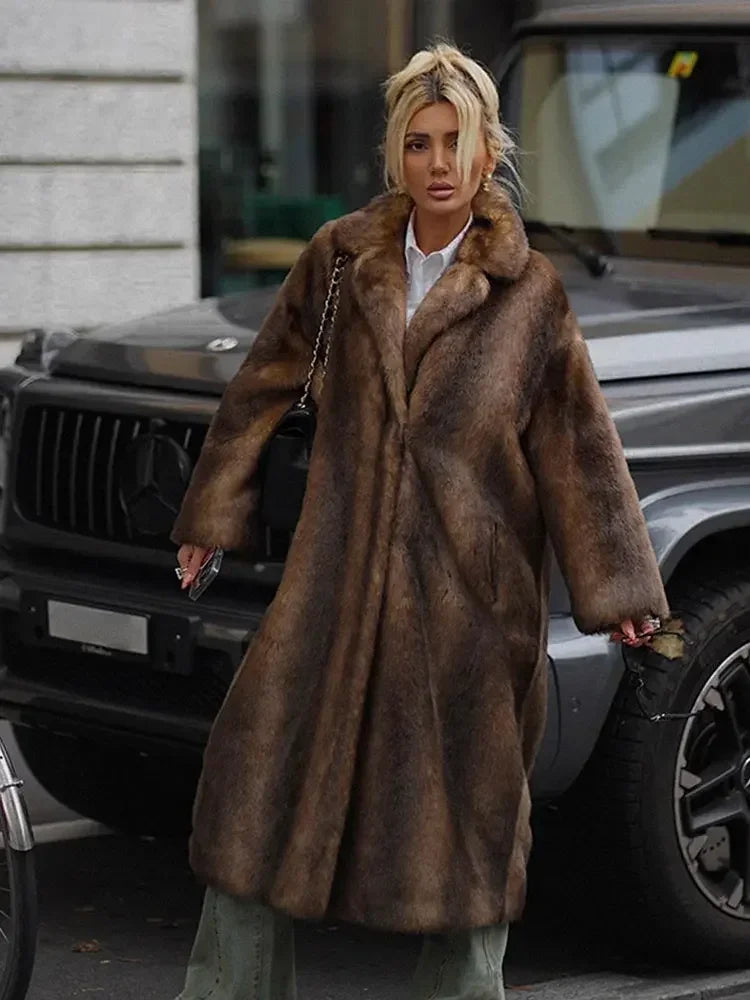 Fabienne | Veste d'hiver en fourrure luxueuse pour femmes