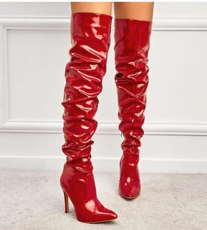 Bottes Overknee pour femmes | Talon stiletto avec bout pointu