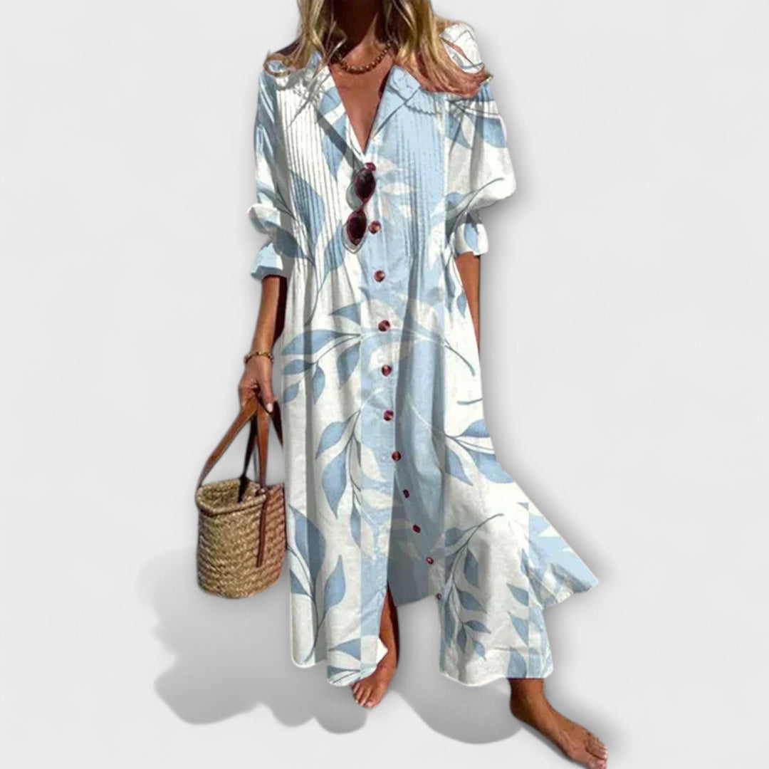 Franziska | Robe Maxi Flatteuse pour Femmes avec Camouflage du Ventre – Maxi Flatteuse 2026