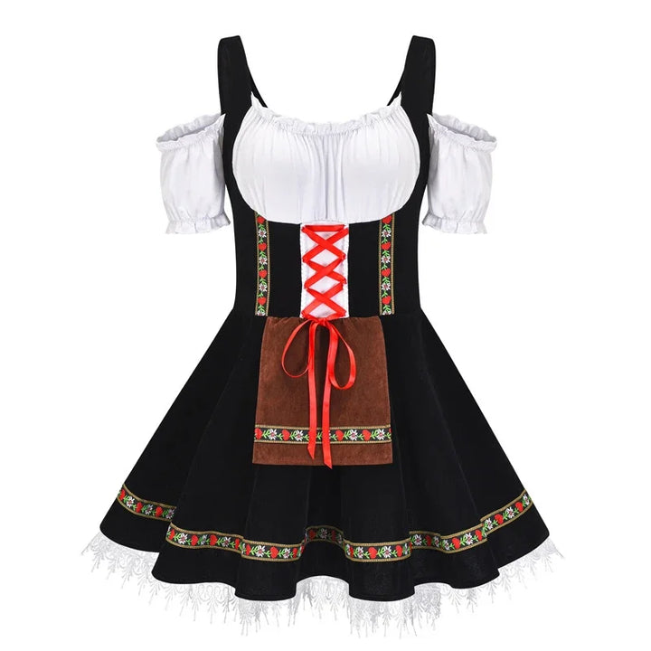 Robe Dirndl Mini Élégante pour Femmes Oktoberfest