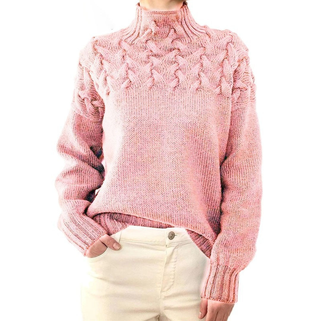 Pull en maille à col roulé pour femmes | Hiver