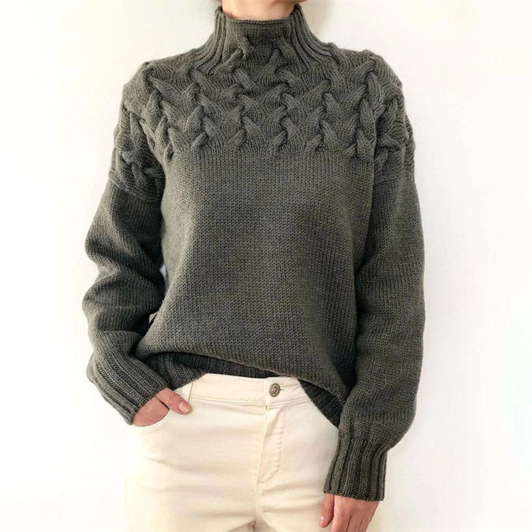 Pull en maille à col roulé pour femmes | Hiver