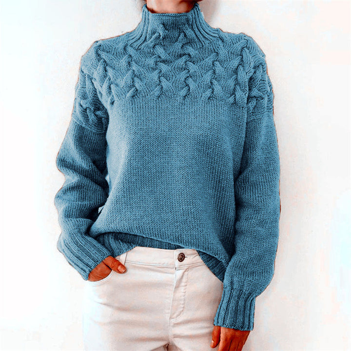 Pull en maille à col roulé pour femmes | Hiver