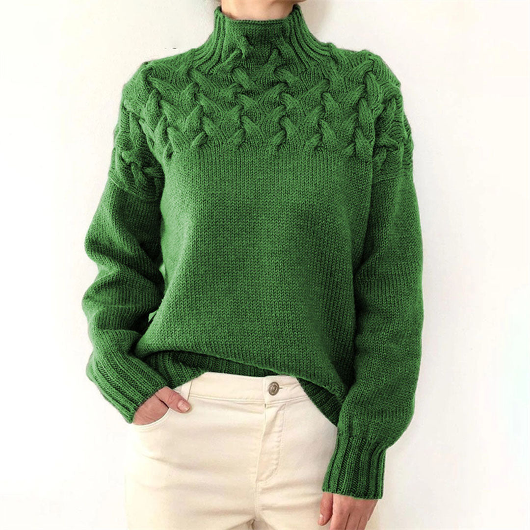 Pull en maille à col roulé pour femmes | Hiver