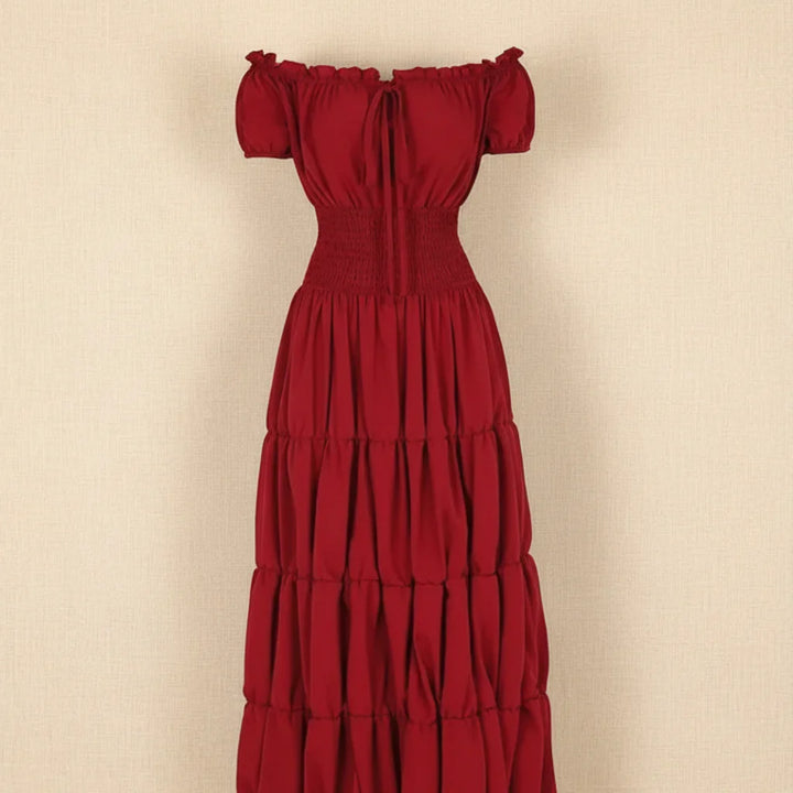 Robe d'été pour femmes Renaissance Moyen Âge Robe maxi longue