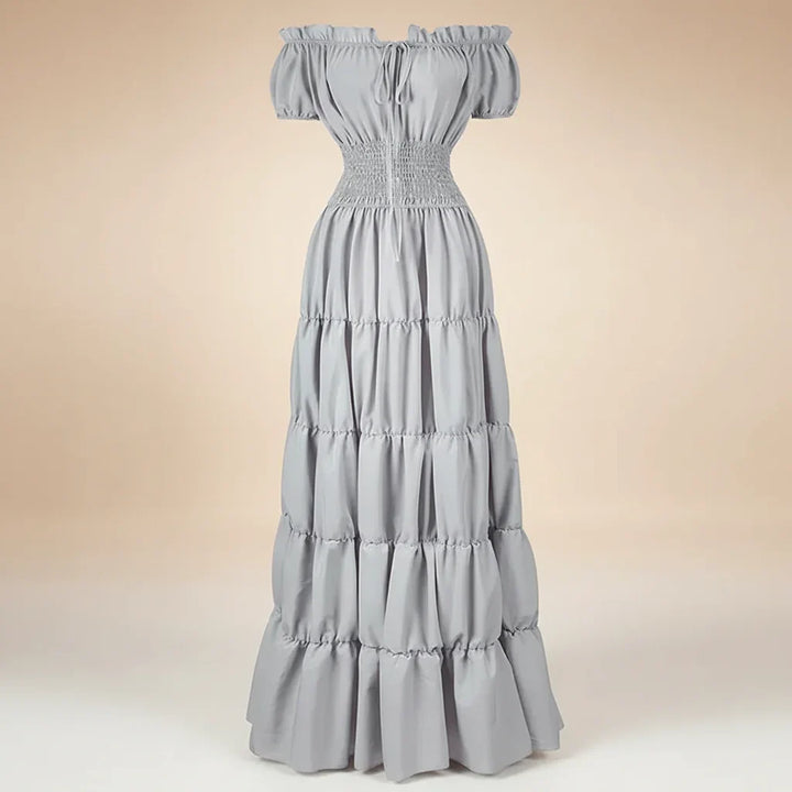 Robe d'été pour femmes Renaissance Moyen Âge Robe maxi longue