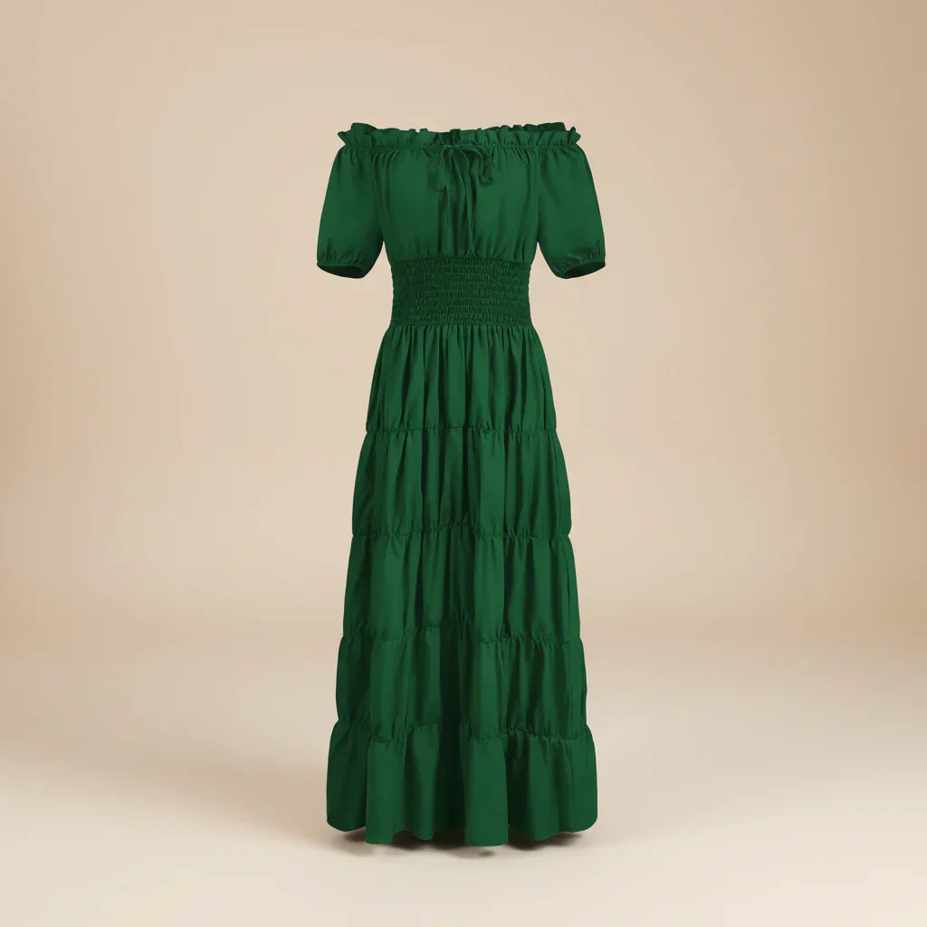 Robe d'été pour femmes Renaissance Moyen Âge Robe maxi longue
