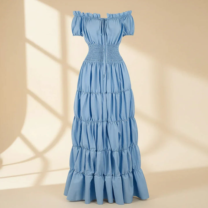 Robe d'été pour femmes Renaissance Moyen Âge Robe maxi longue