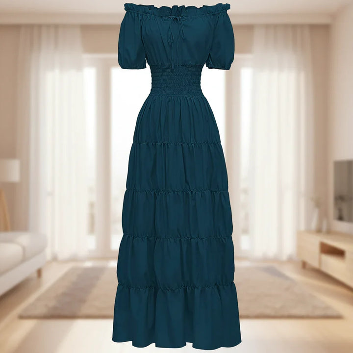 Robe d'été pour femmes Renaissance Moyen Âge Robe maxi longue