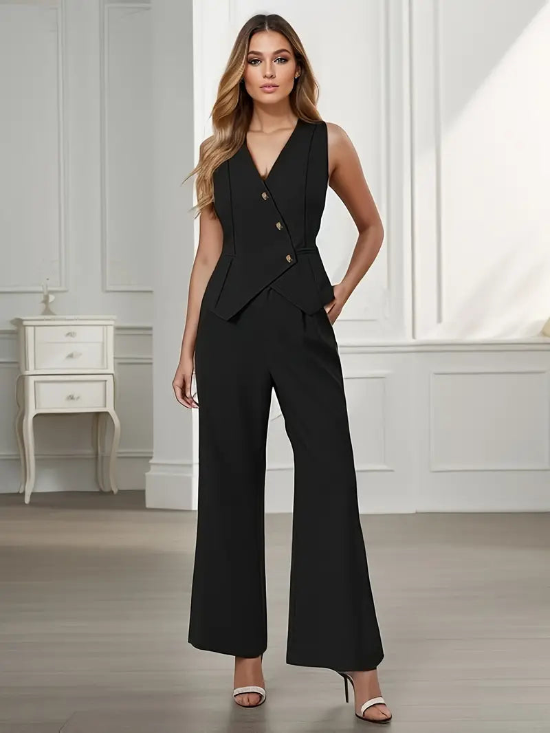Ensemble femme Claudia avec blazer cintré et pantalon