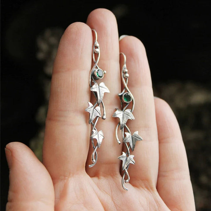 Boucles d'oreilles Elfen Feuille Vintage