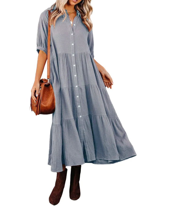 Klara - Robe midi avec poches