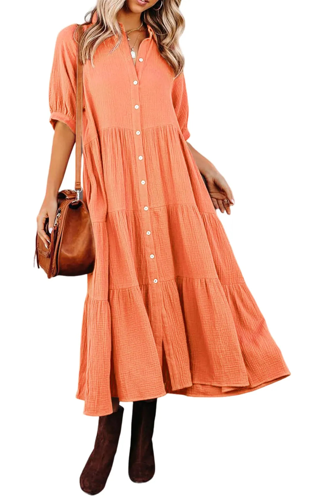 Klara - Robe midi avec poches