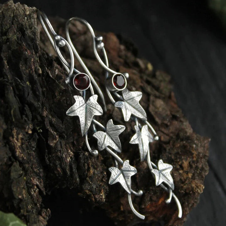 Boucles d'oreilles Elfen Feuille Vintage