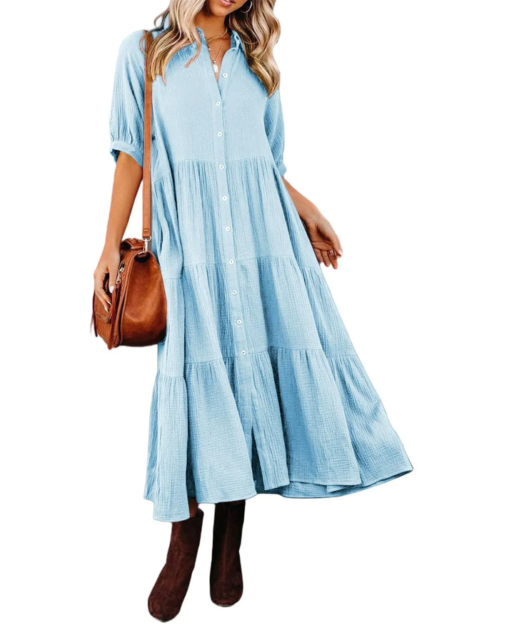 Klara - Robe midi avec poches