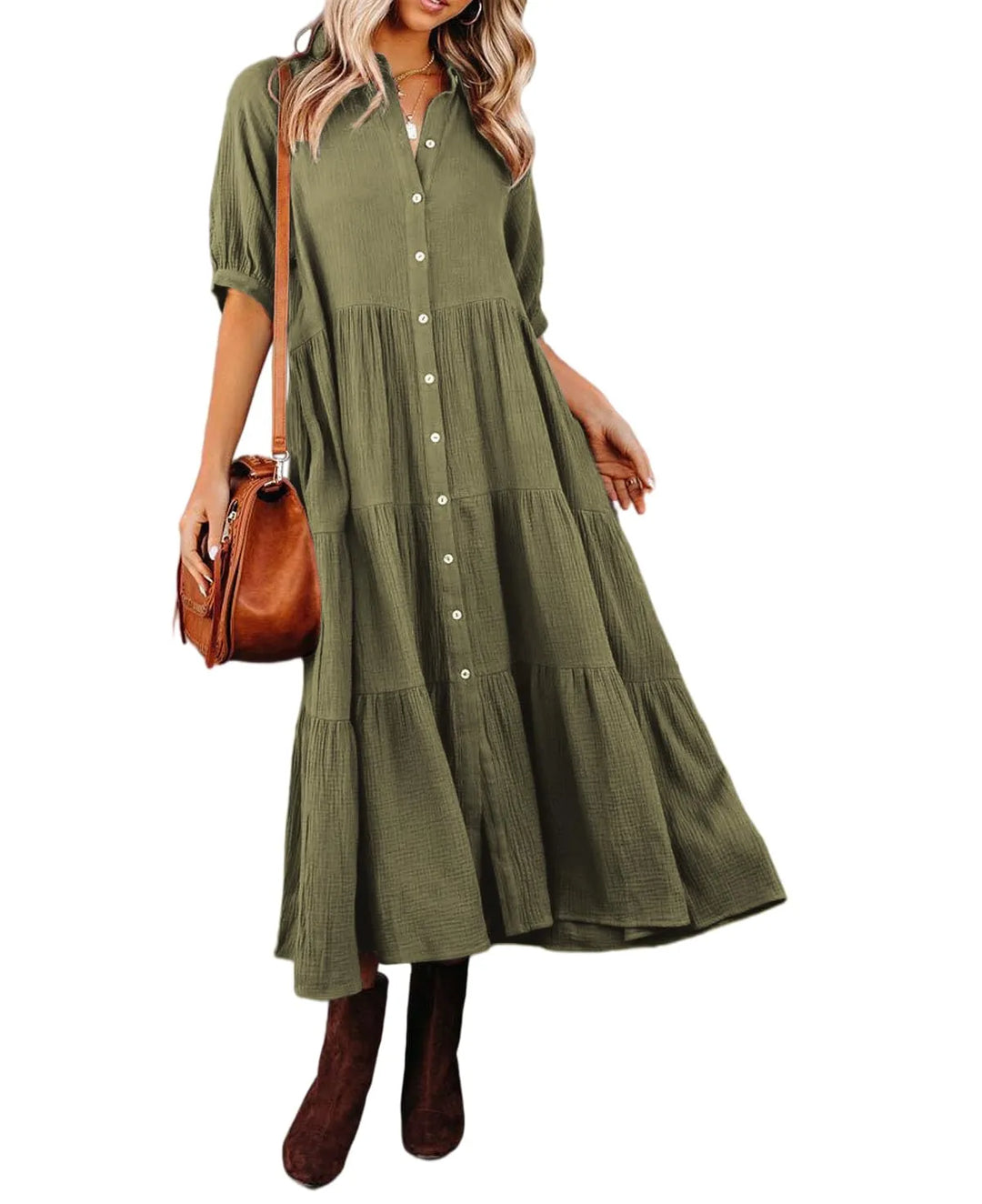 Klara - Robe midi avec poches