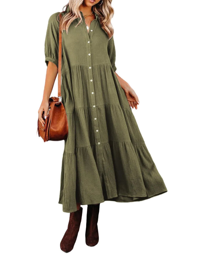 Klara - Robe midi avec poches