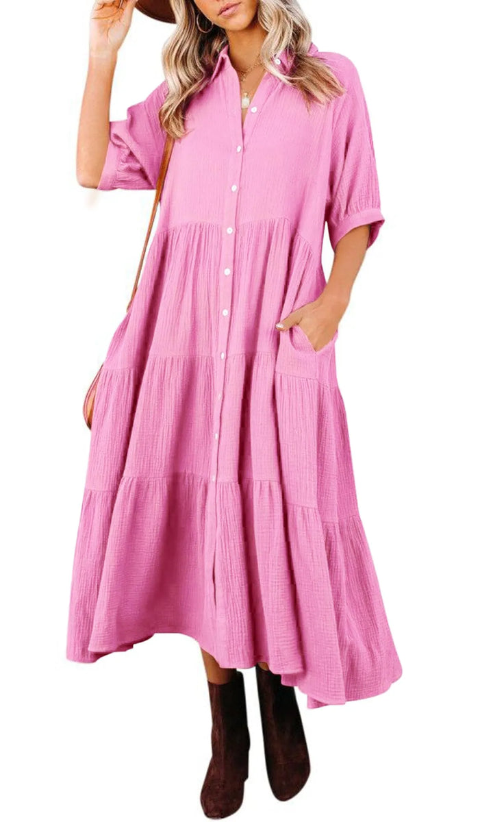 Klara - Robe midi avec poches