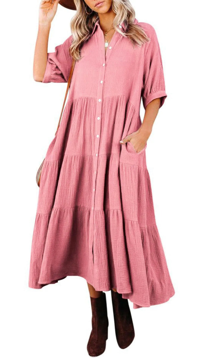 Klara - Robe midi avec poches