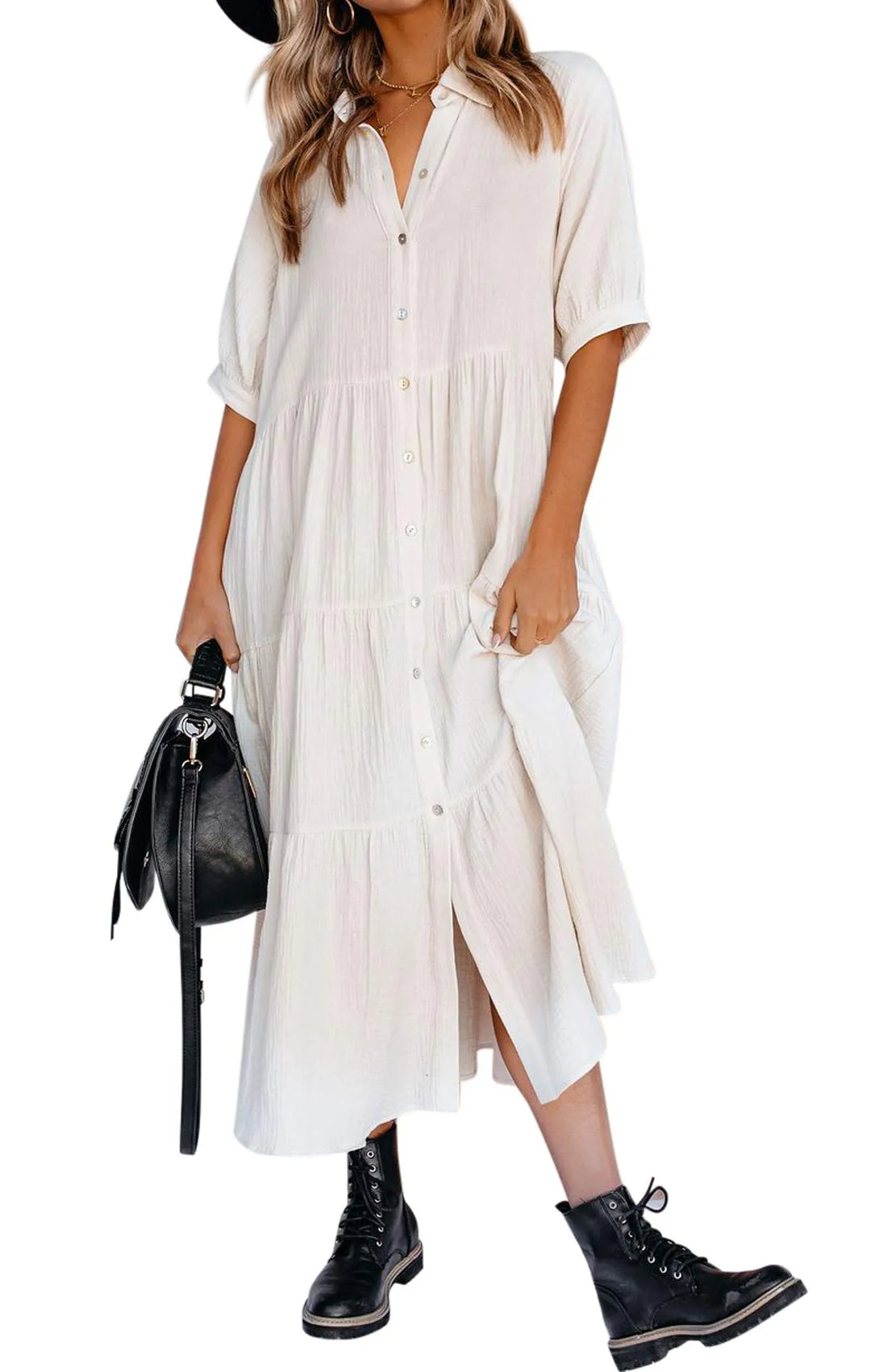 Klara - Robe midi avec poches