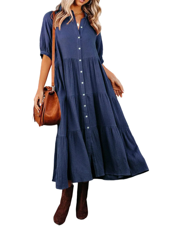 Klara - Robe midi avec poches