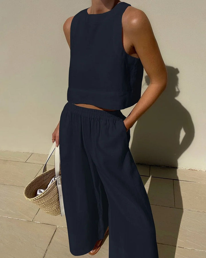 Ensemble Deux Pièces Léger Minimaliste pour Femmes | Été