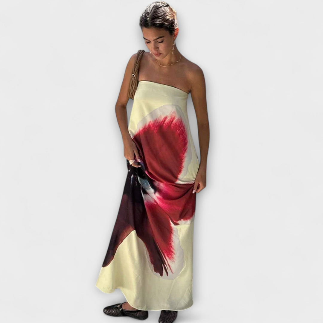 Robe maxi sans manches élégante