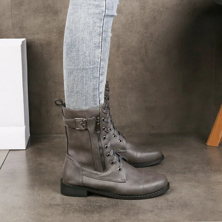 Katharina | Bottes en cuir à lacets pour femmes