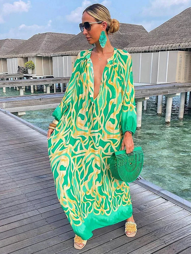 Avalon - Robe maxi boho pour un look automnal décontracté