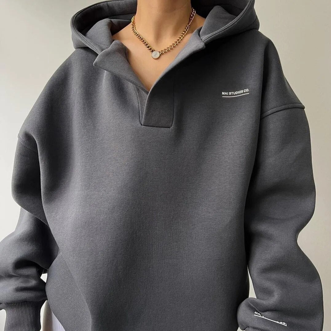 Sweat à capuche femme surdimensionné | Épaules tombantes