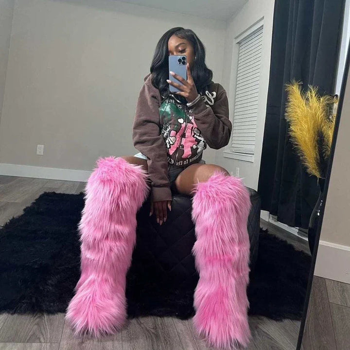 Bottes d'hiver pour femmes au-dessus du genou | Décontracté