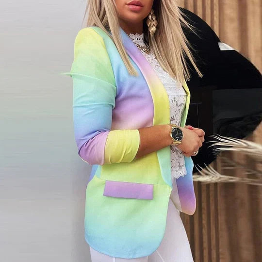 Thanea | blazer à manches longues tie-dye pour femmes