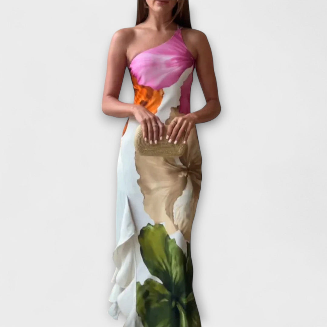Le Sapphire - Robe maxi patchwork élégante