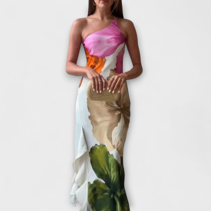 Le Sapphire - Robe maxi patchwork élégante