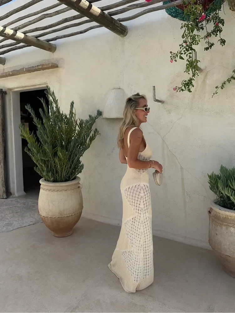 Caroline | Robe Tricot Mykonos