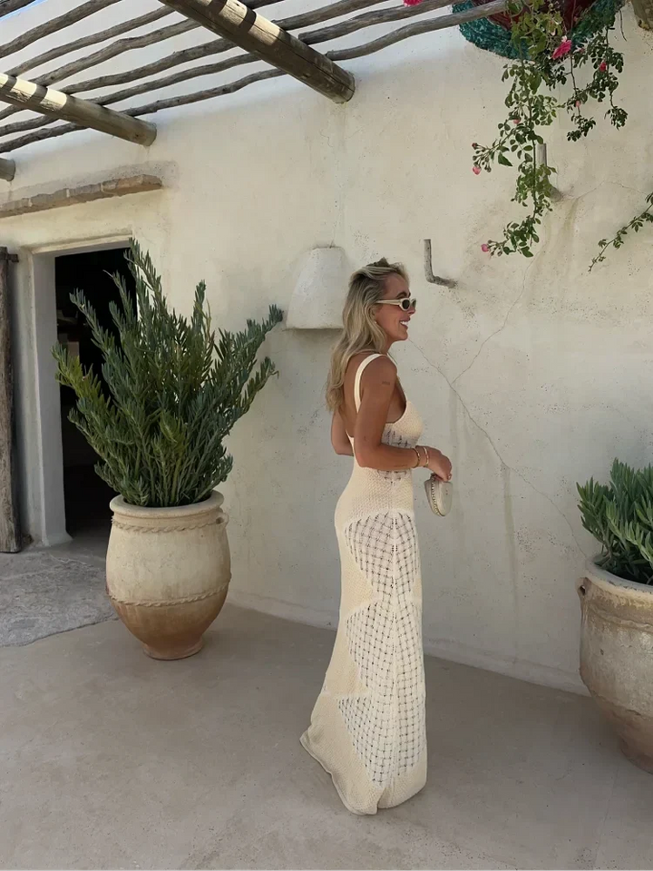 Caroline | Robe Tricot Mykonos
