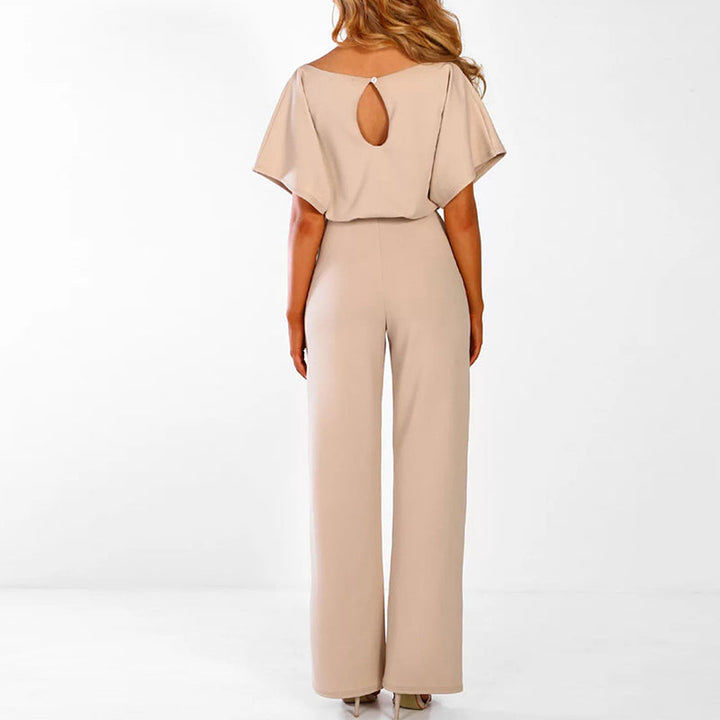 Combinaison Femme Elianne avec jambe large et lacet à la taille