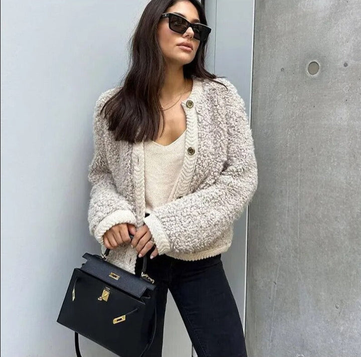 Manteau en teddy pour femmes à la mode | Élégant