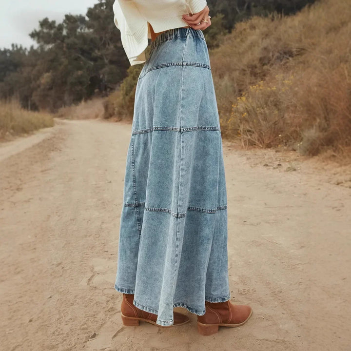 Linda | Jupe Maxi en Jean
