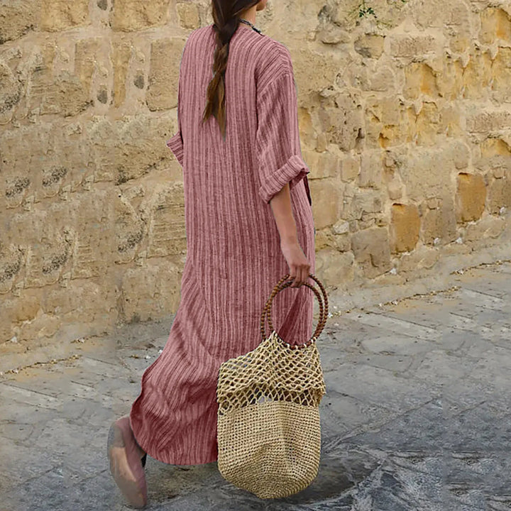 Ingeborg™ | Robe maxi vintage rayée