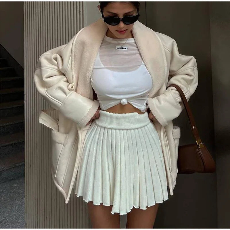 Veste féminine à la mode avec ceinture | Hiver