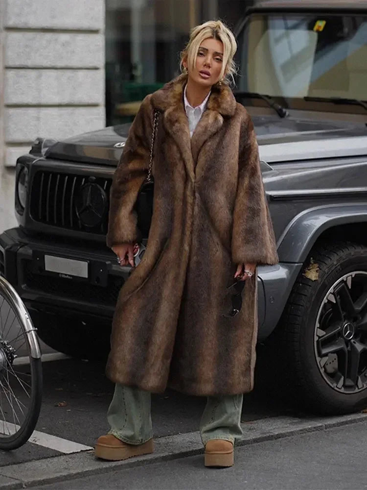 Fabienne | Veste d'hiver en fourrure luxueuse pour femmes