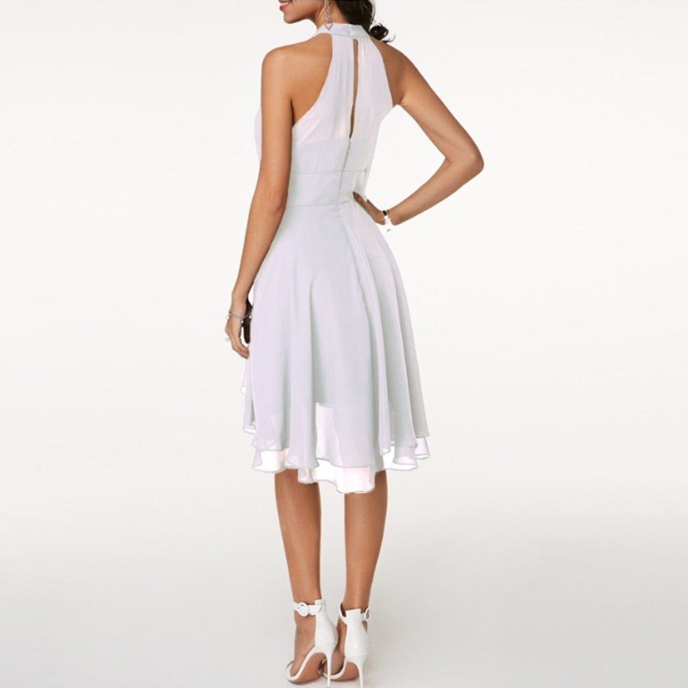 Nicoletta | Robe Mi-Longue à Décolleté Croisé pour Femmes