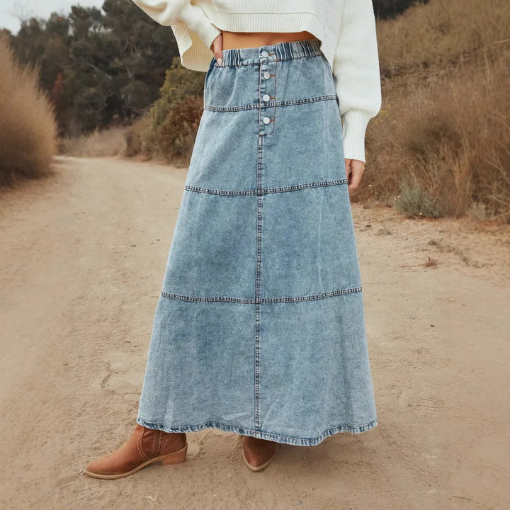Linda | Jupe Maxi en Jean